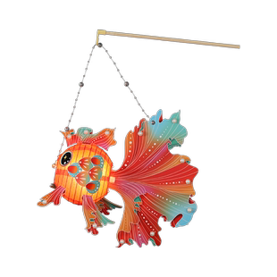 中秋节金鱼灯笼儿童手提锦鲤花灯2024新款手工diy材料包宫灯挂饰