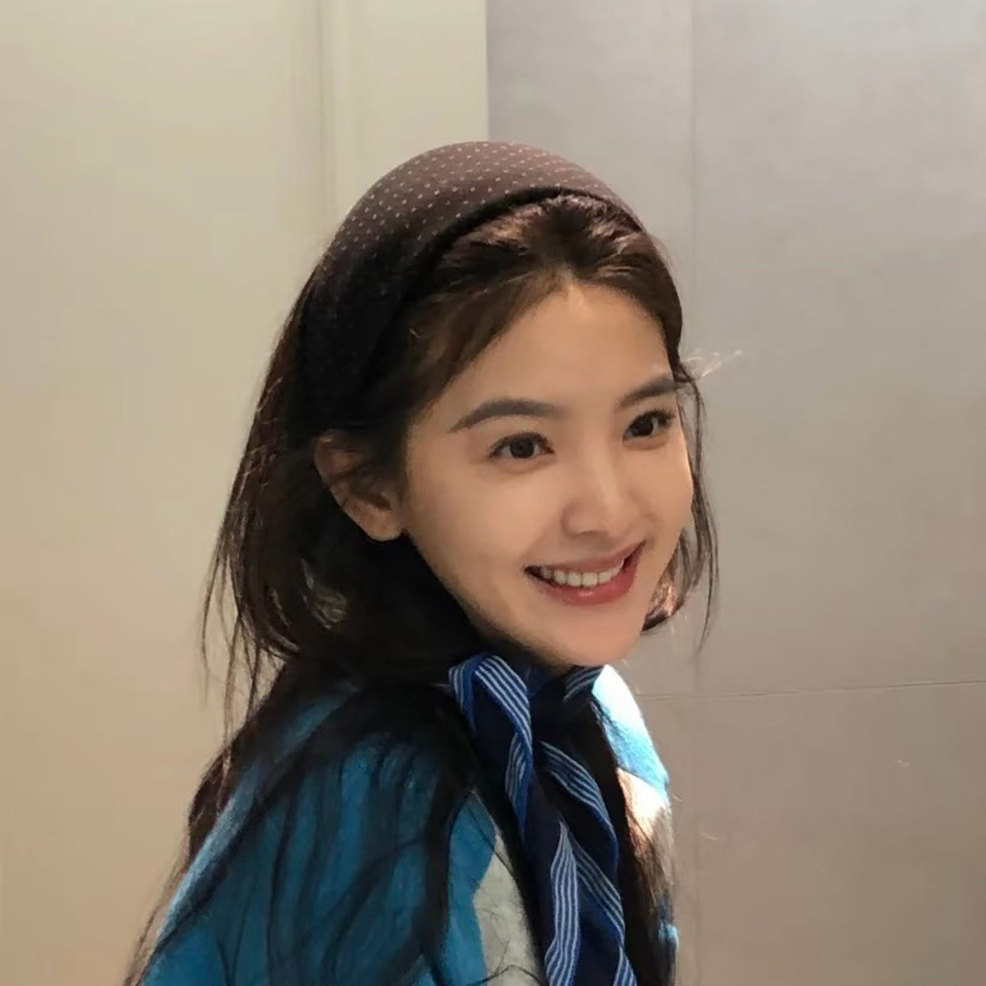 Lastkiss章若楠同款波点宽边发箍女2026新款蓬松增高颅顶压发头箍