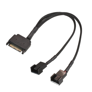 SATA转小4Pin/3Pin电源转接线电脑机箱CPU风扇一分二三四五扩展线