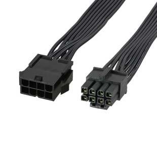 电脑主板CPU8pin电源延 镀银线处理器8p 8针供电加长线4pin延长线