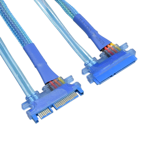 屏蔽SATA3.0硬盘线数据电源线7+15公对母延长线外接线硬盘加长线