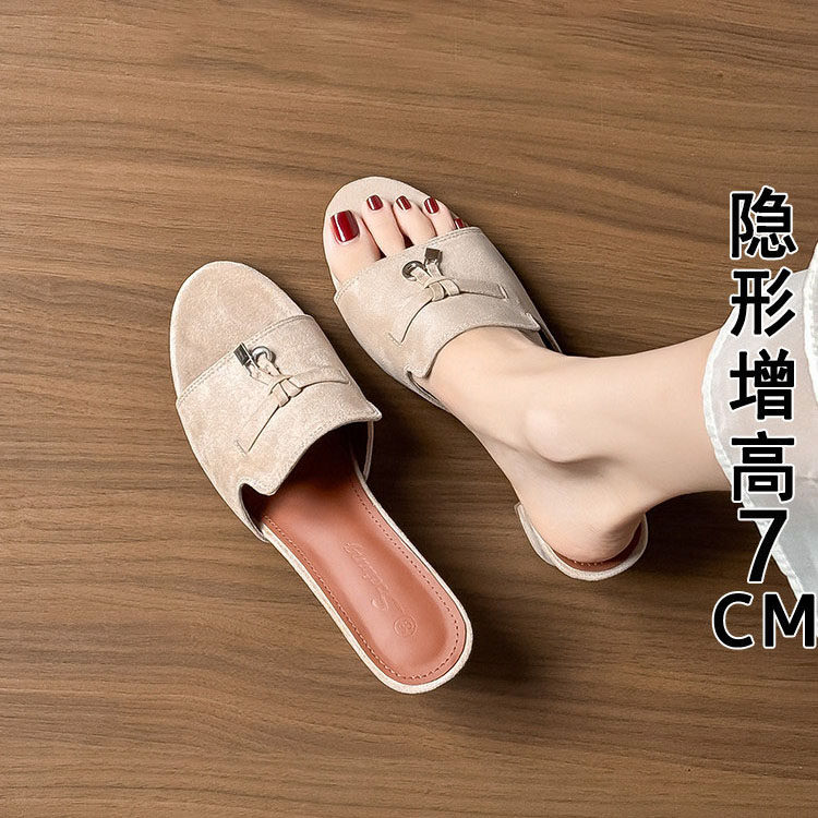 LULURARO老钱风流苏一字拖女