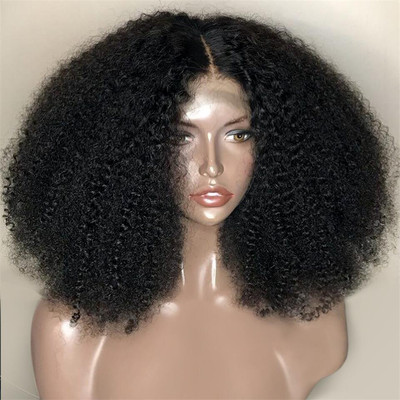 Afro Kinky Curly Wig x Lace Front Human Hair Wig High Ratio