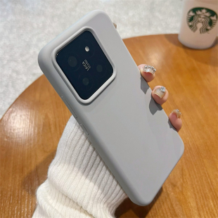 玄武灰适用小米15s手机壳液态硅胶14pro新款 高级感保护套Xiaomi14ultra男简约防摔外壳十四女纯色全包13软壳