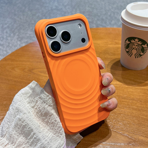 水波纹液态硅胶适用苹果17手机壳