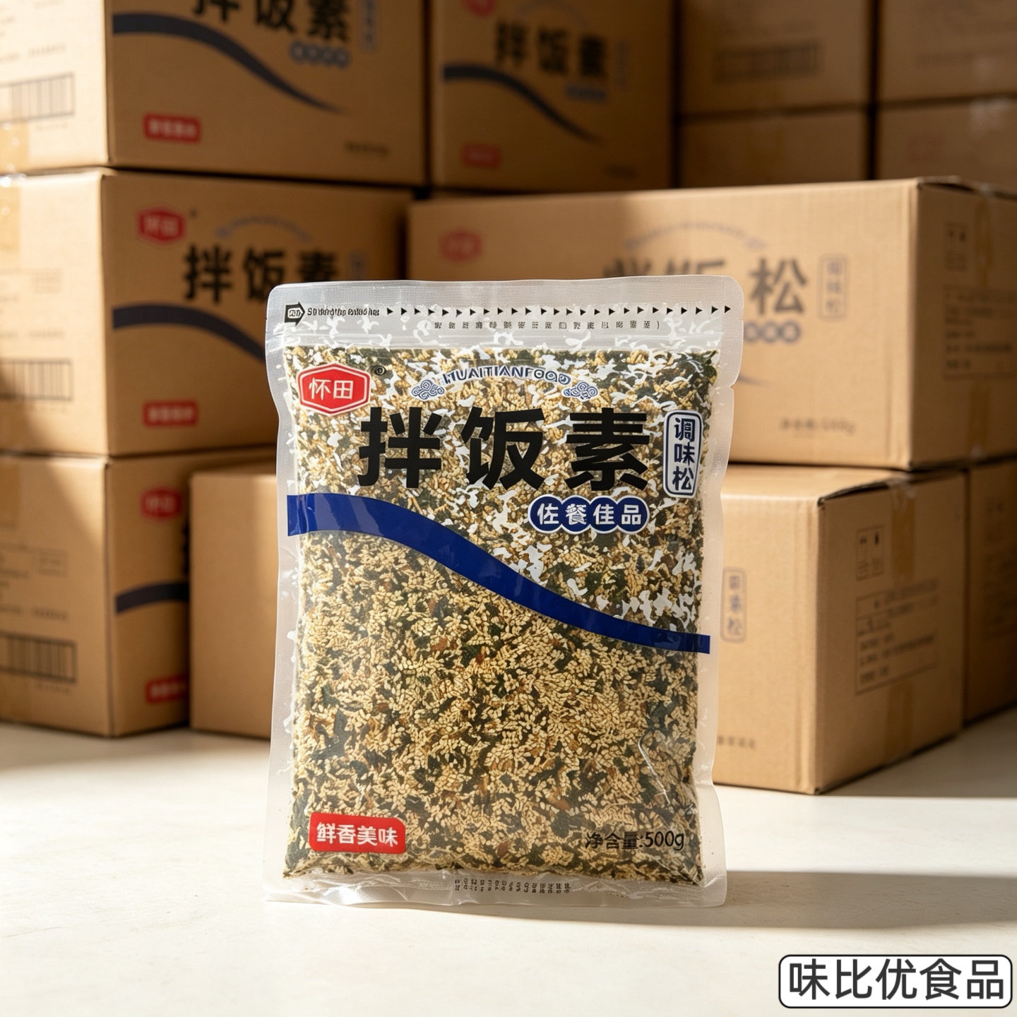 日本寿司料理怀田香松 日式拌饭素海苔拌饭料饭团500g