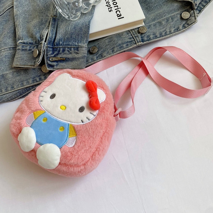 kitty毛绒玩具可斜挎包