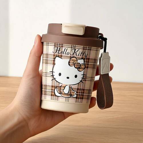Kitty吸管保温咖啡杯260ml