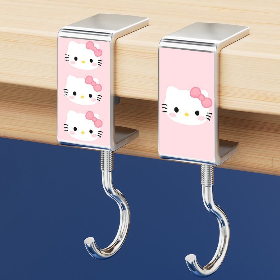 kitty收纳课桌边挂包钩