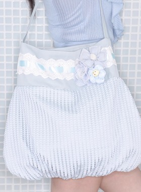 Dolomedes 25ss原创设计夏日通勤小众沙滩度假风蓝色花朵单肩包包