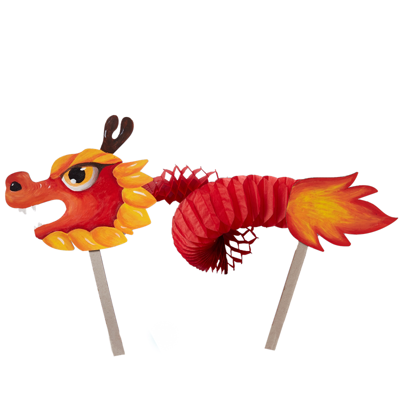 端午节新款手工diy手摇舞龙亲子活动作品儿童创意制作玩具材料包