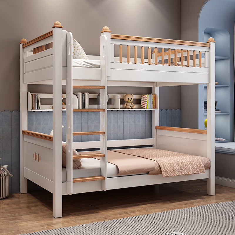 全实木上下床平行高低床红檀木小户型子母床同宽双层床两层上下铺,住宅家具,高低/子母床,淘宝优惠券,粉丝福利购,淘宝优惠卷