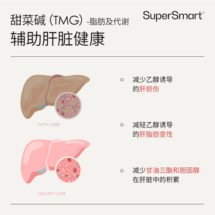 SuperSmart无水甜菜碱片高纯度呵肝脏同型专属价
