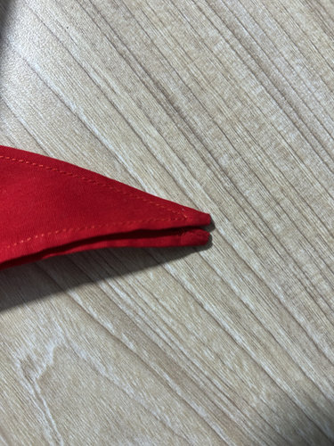 手工包角细致缝两条纯棉小学生全棉通用红领巾初中大号老式红领巾