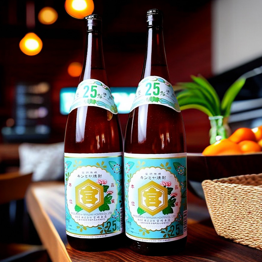 日本进口龟甲宫牌金宫烧酒甘蔗蒸馏酒大瓶装低度洋酒1.8l