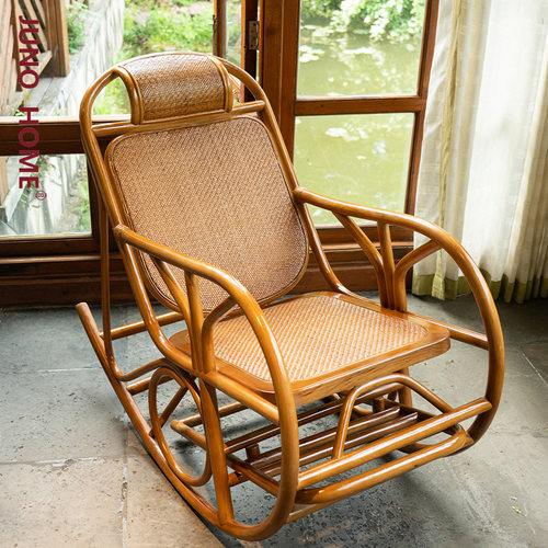 藤摇椅藤摇摇椅家用阳台休闲真藤