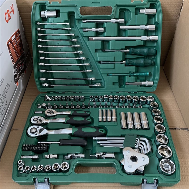 121汽修工具套装扳手全套工具套筒扳手工具修车工具套装工具大