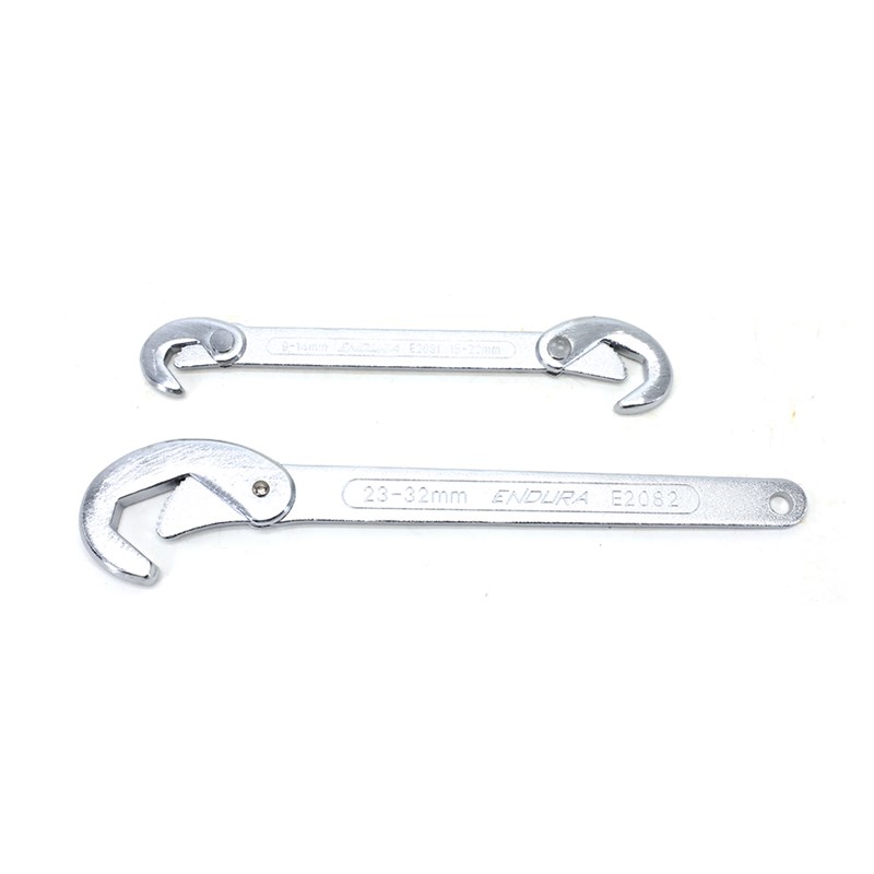 力易得E1519【2件万向扳手】多功能活口卫浴板手大号开口管钳万用