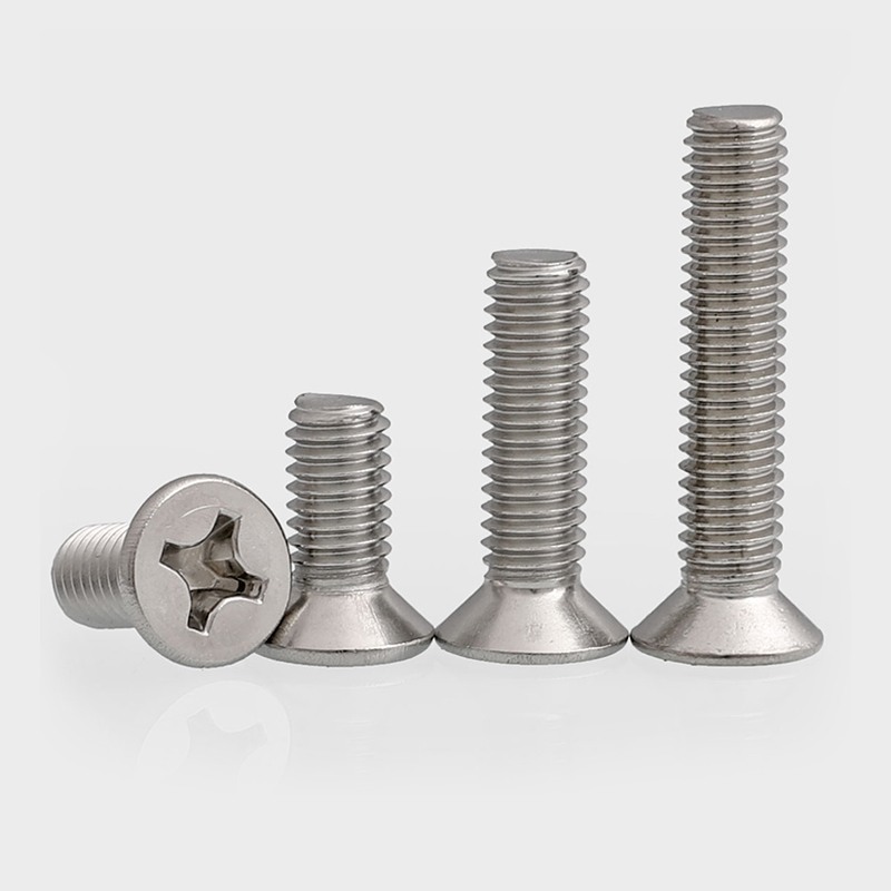 201不锈钢十字沉头螺丝螺钉平头螺栓M3M4M5M6M8MK10*8x10/16-100m