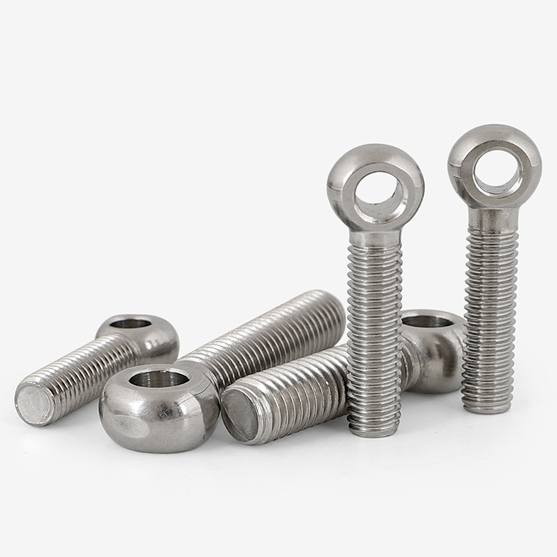 304不锈钢活接螺丝吊环活节螺栓带圆孔螺杆鱼眼人孔活结门栓M8M10