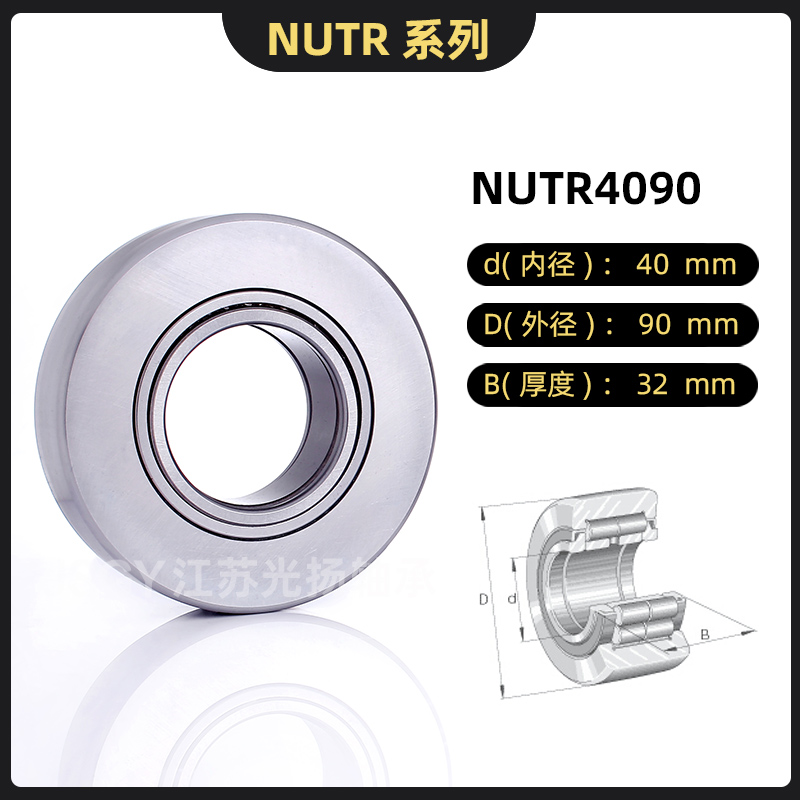 车床中心架支撑满装滚子滚轮轴承大全NUTR1542 17 20 3072 40 50