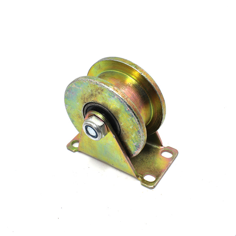 v型u型滑轮轨道轮钢丝绳轴承圆管移门轮槽轮起重滑轮厂家直销包邮