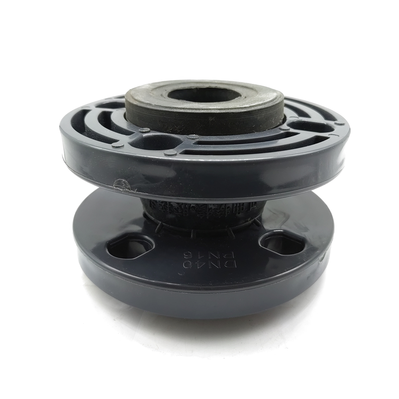 PVC橡胶软接头PVC-U法兰水泵阀门管道软连接减震器 膨胀节DN50 80