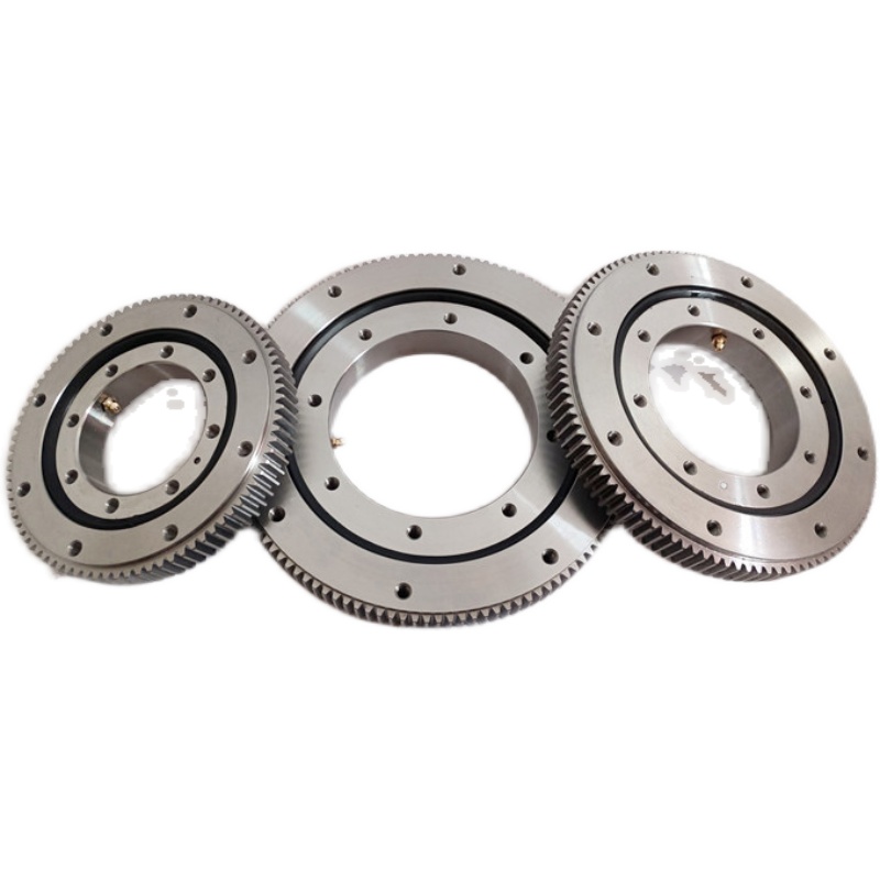 现货小型回转支承轴承机械转盘轴承塔吊机械臂齿轮支撑厂家