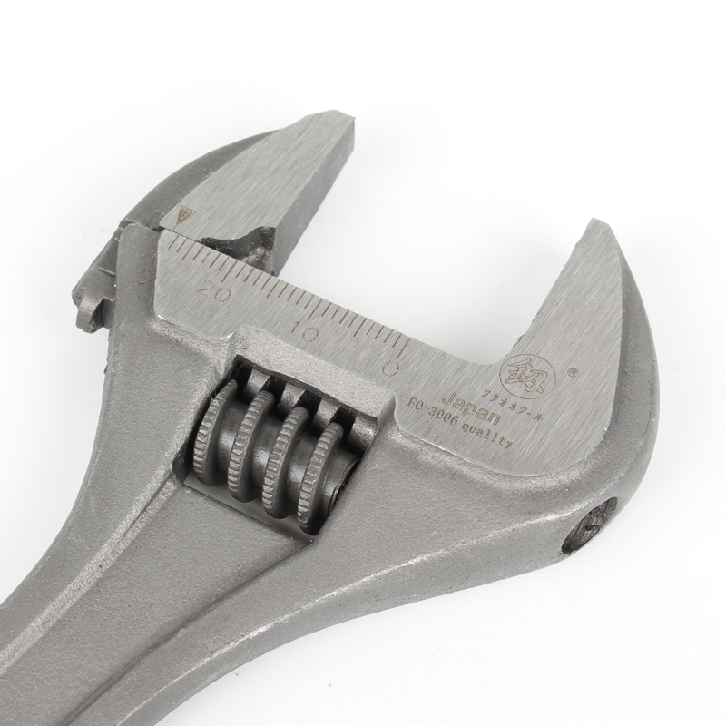 福冈工具 多功能活动扳手大开口工业级活络活口扳子釰牌