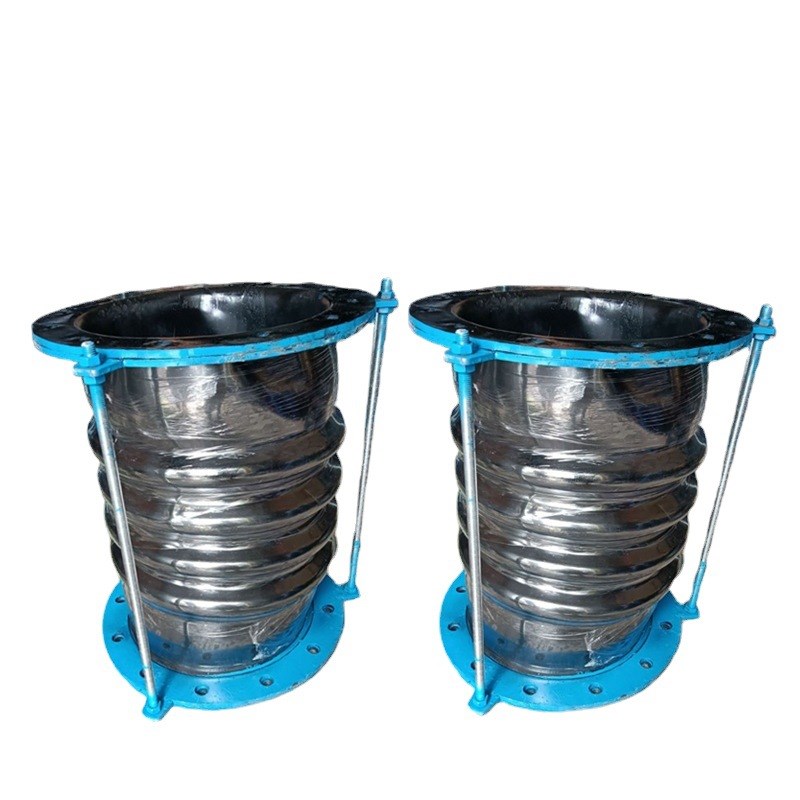 法兰式橡胶补偿器可曲挠橡胶膨胀节非金属柔性纤维织物蒙皮软连接