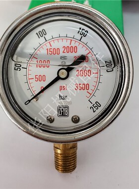 ZFYB珠峰压力表 耐震压力表 抗震压力表 60表面 油压表 径向YN60