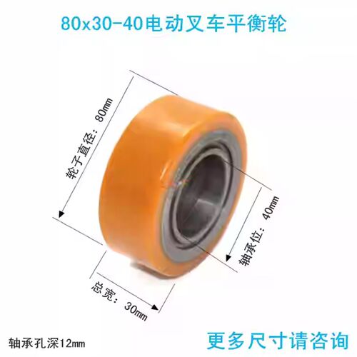 林德MT15电动搬运堆高机承载轮子总成11338501100平衡轮113345055