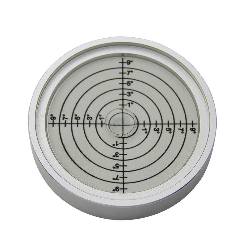 全金属万向水平泡内刻线圆形水平仪水准仪7415高精度水平气泡