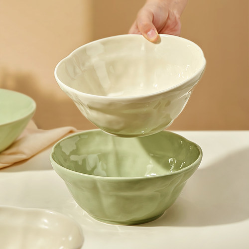 龙年新春奶油风陶瓷面碗汤面碗