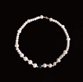 INS复古choker 祖母绿水晶天然珍珠巴洛克项链 GNAPxPANG JEWELRY