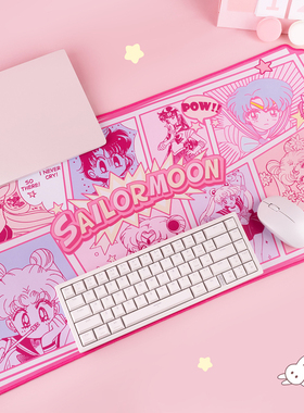 FTTOT水冰月鼠标垫 美少女战士动漫键盘垫超大办公电脑桌垫护腕垫