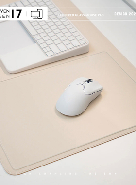 FTTOT钢化玻璃鼠标垫超大号光伏玻璃键盘垫fps电竞游戏垫办公桌垫