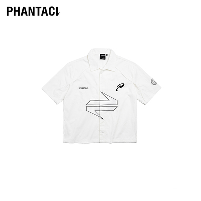 PHANTACI范特西潮牌短袖衬衫男