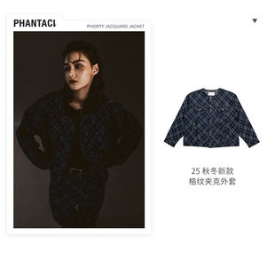 PHANTACi范特西2025秋冬PHORTY JACQUARD JACKET提花夹克牛仔外套