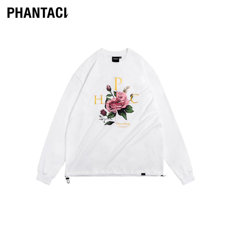 PHANTACi范特西周杰伦潮牌2024秋冬PARTING FLOWER长袖T恤男女款