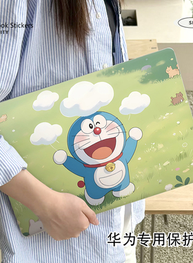 哆啦A梦华为matebook14保护壳适用D16/D15/D14笔记本16S/14S/13S电脑13寸外壳SE荣耀magicbook防摔Xpro保护套