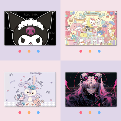 可爱卡通笔记本电脑贴纸适用联想小新air14华硕天选4 15.6寸全套保护膜简约华为matebookD16苹果mac13保护膜