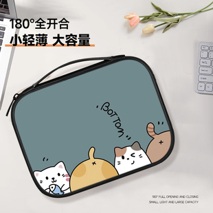 可爱卡通平板电脑手提收纳包iPad10.9英寸适用苹果mini8.3英寸防水内胆包10.2英寸加厚防摔荣耀12.1寸保护套
