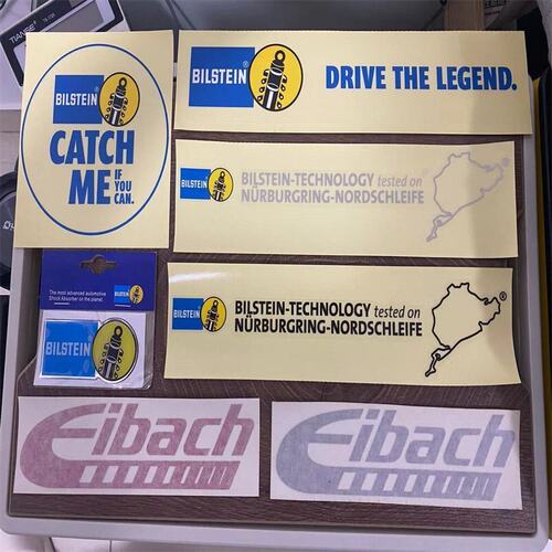 eibach 艾巴赫 bilstein 倍适登 贴纸 避震 短弹簧 减震 车贴改装