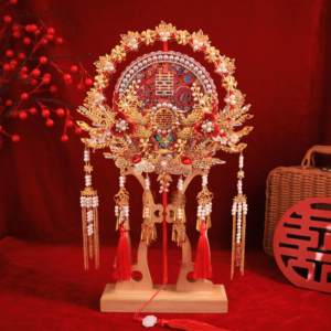 团扇结婚新娘材料包diy秀禾婚礼婚扇喜扇双面高级出嫁成品扇子