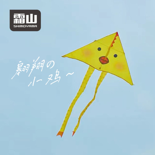 霜山鸡飞冲天风筝印花图案清晰