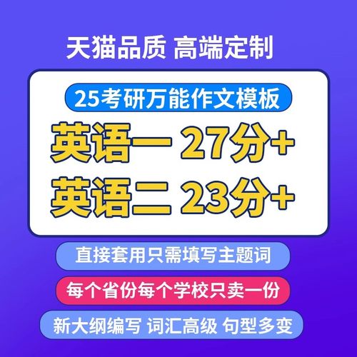 2026考研英语作文模板一二作文高分定制模版范文答疑考前预测押题