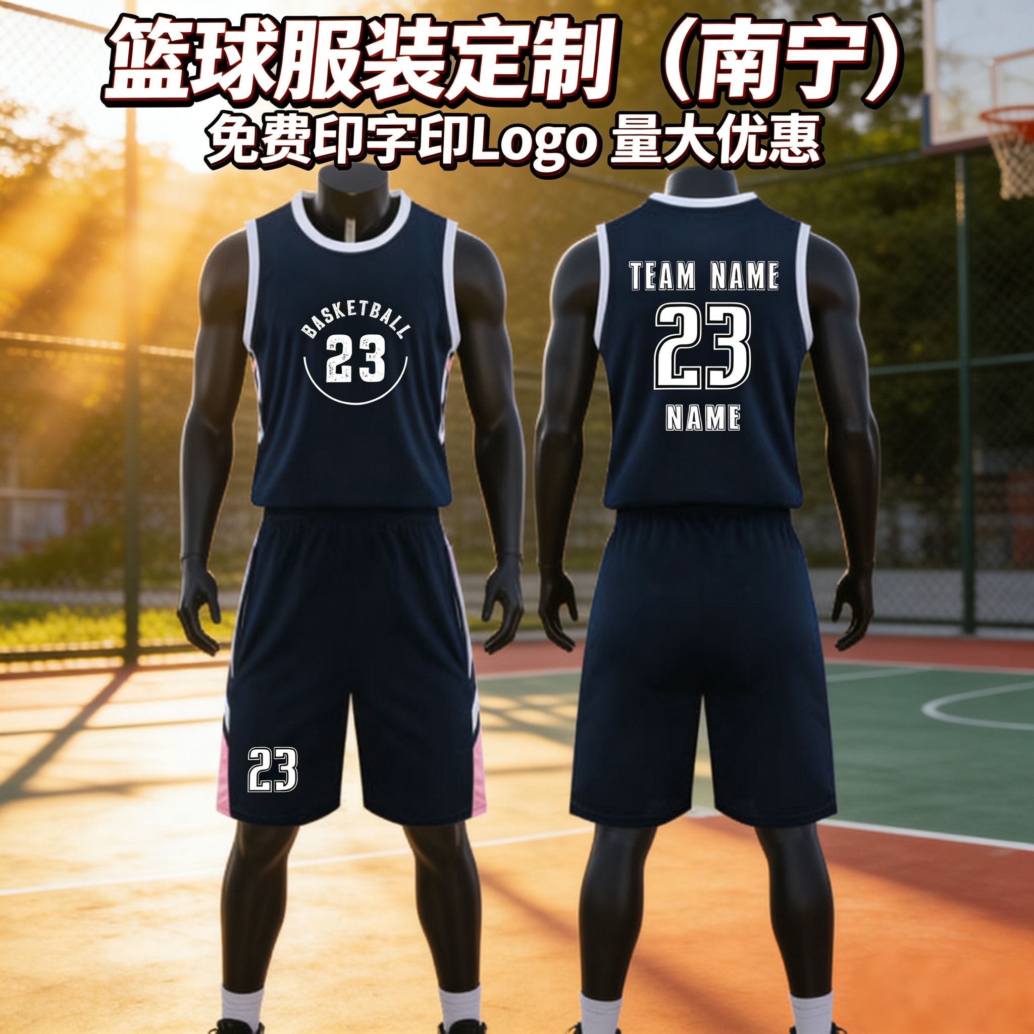 篮球服定制套装比赛训练队服免费印字印Logo速干透气一件起订南宁