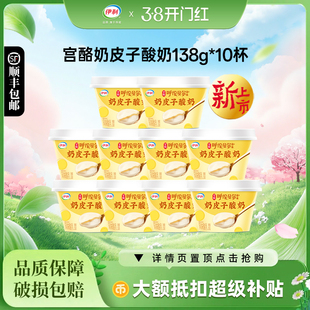伊利宫酪奶皮子酸奶138g*10杯呼伦贝尔草原菌株