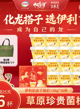 【中国奇谭2 IP联名礼盒】伊利宫酪奶皮子酸奶138g*16杯呼伦贝尔